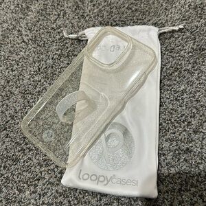 Loopy Cases Clear Sparkle - iPhone 14 Pro Max - Lefty